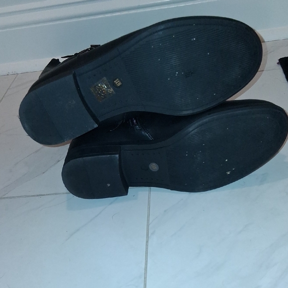 Stylish Black Faux Leather, Over the Knee Boots. Size 9Wide Calf, Lots Of Room - Picture 4 of 8